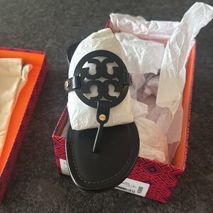 Brand new, never unboxed, Tory Burch Miller, black sandal